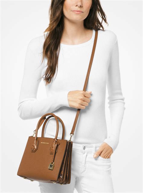 michael kors crossbody pebbled leather|Michael Kors tan crossbody bag.